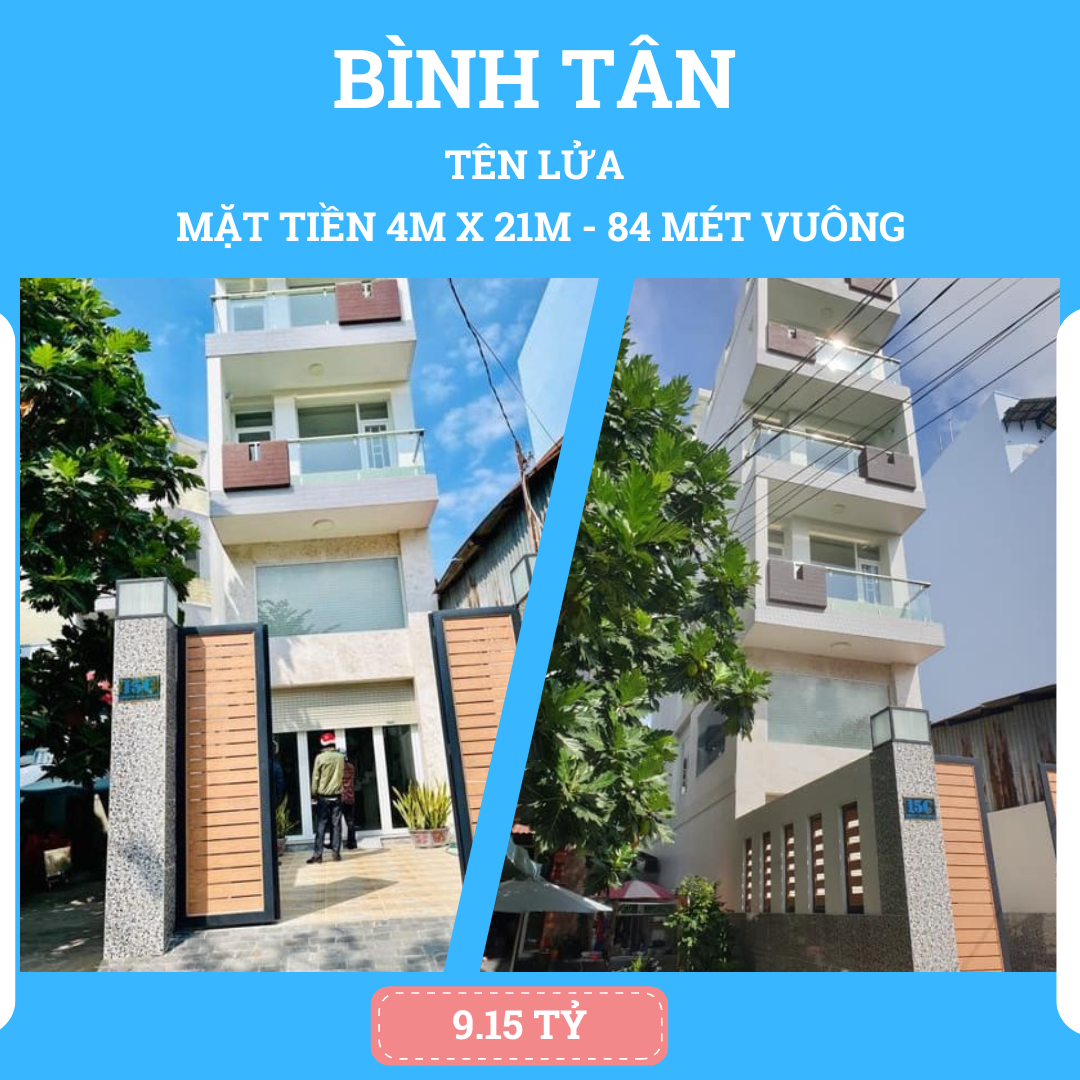 Cơ hội đầu tư đẳng cấp tại khu Tên Lửa, Bình Tân – Ngôi nhà mới hoàn toàn, giá chỉ 9.15 tỷ