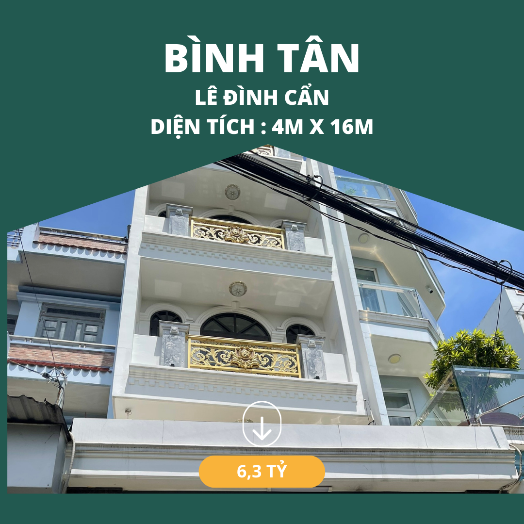 Nhà bán gấp tại hẻm chợ 213 đường Lê Đình Cẩn – Cơ hội sở hữu ngôi nhà sang trọng