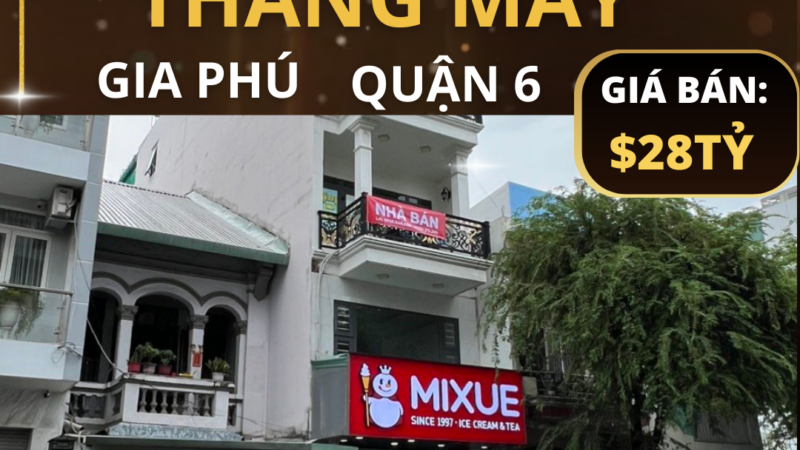 Đầu tư sinh lời cao với nhà mặt tiền Gia Phú Quận 6