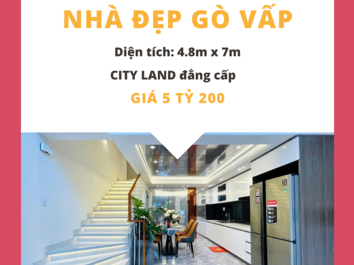 Căn nhà phố CITY LAND – Gò Vấp với mức giá hấp dẫn